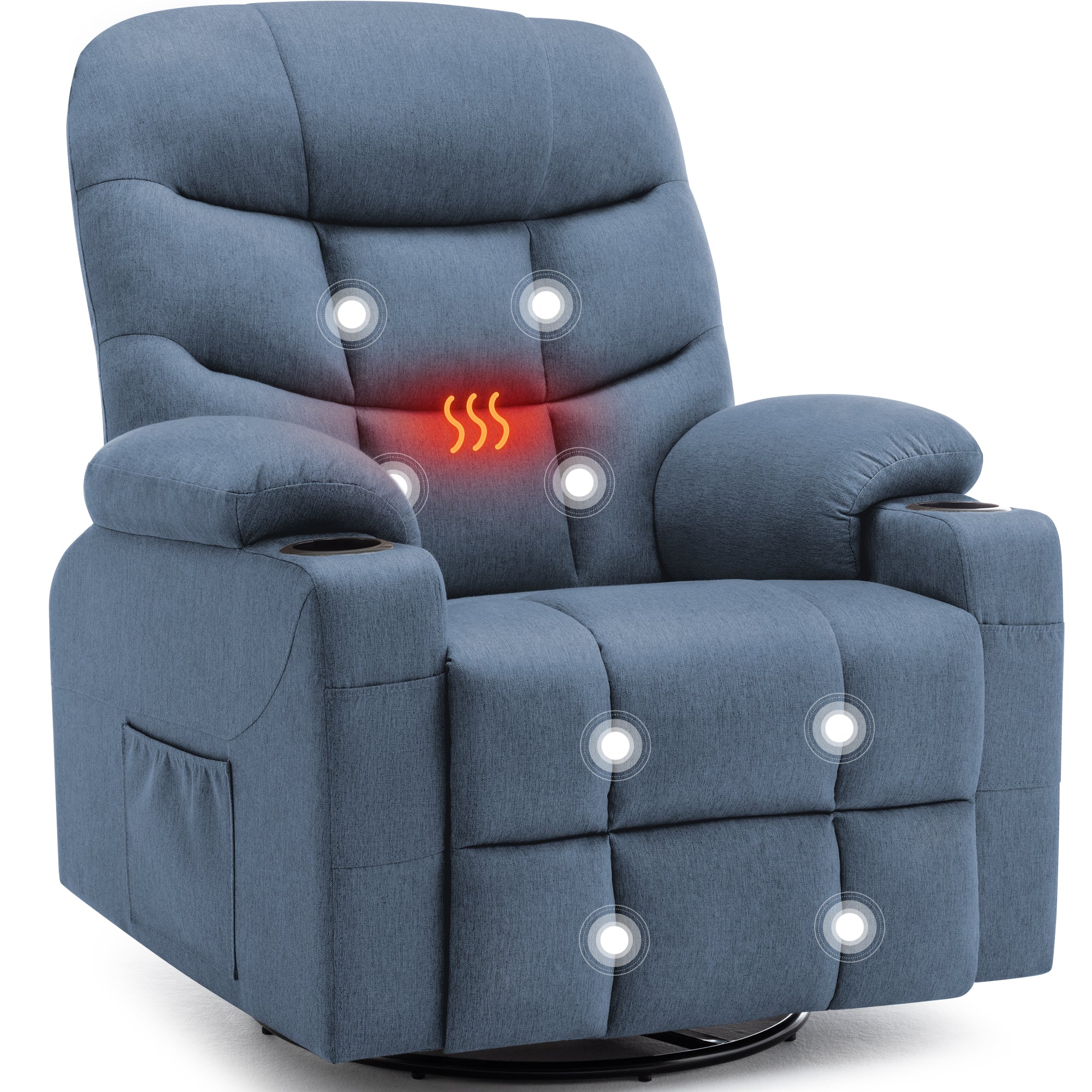 KORSER 360° Swivel Recliner Chairs