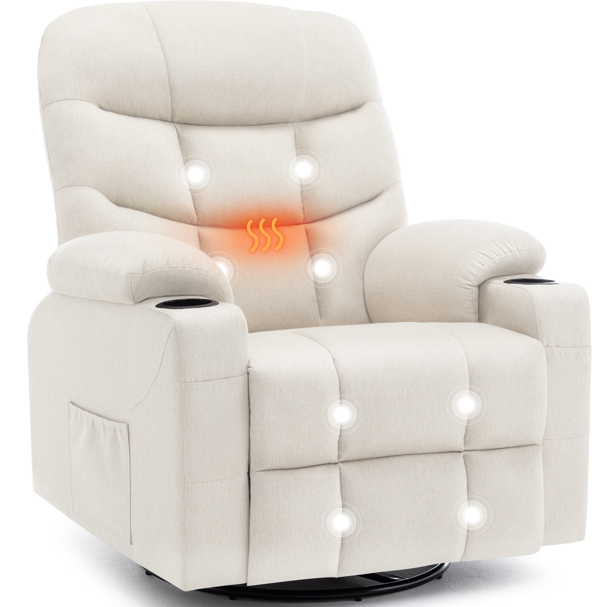 KORSER 360° Swivel Recliner Chairs