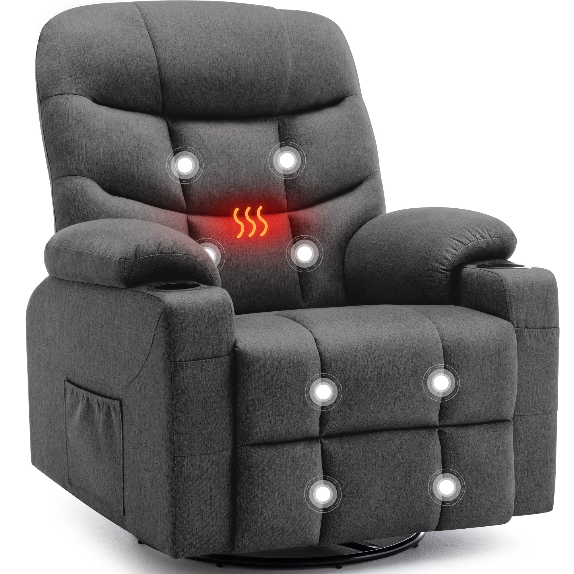 KORSER 360° Swivel Recliner Chairs