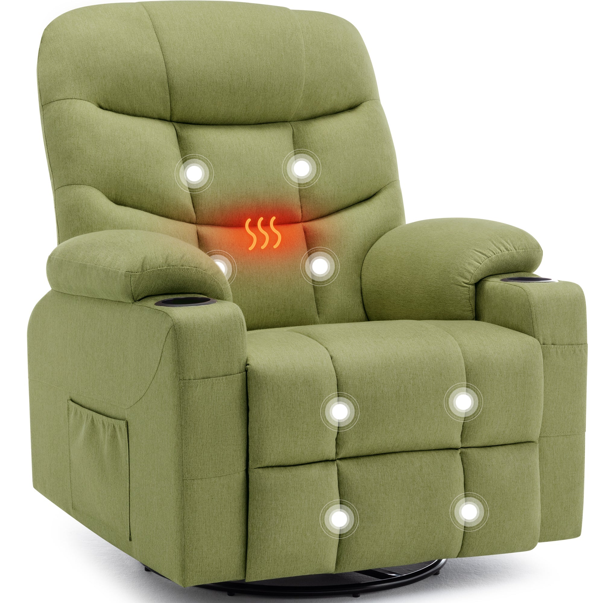 KORSER 360° Swivel Recliner Chairs
