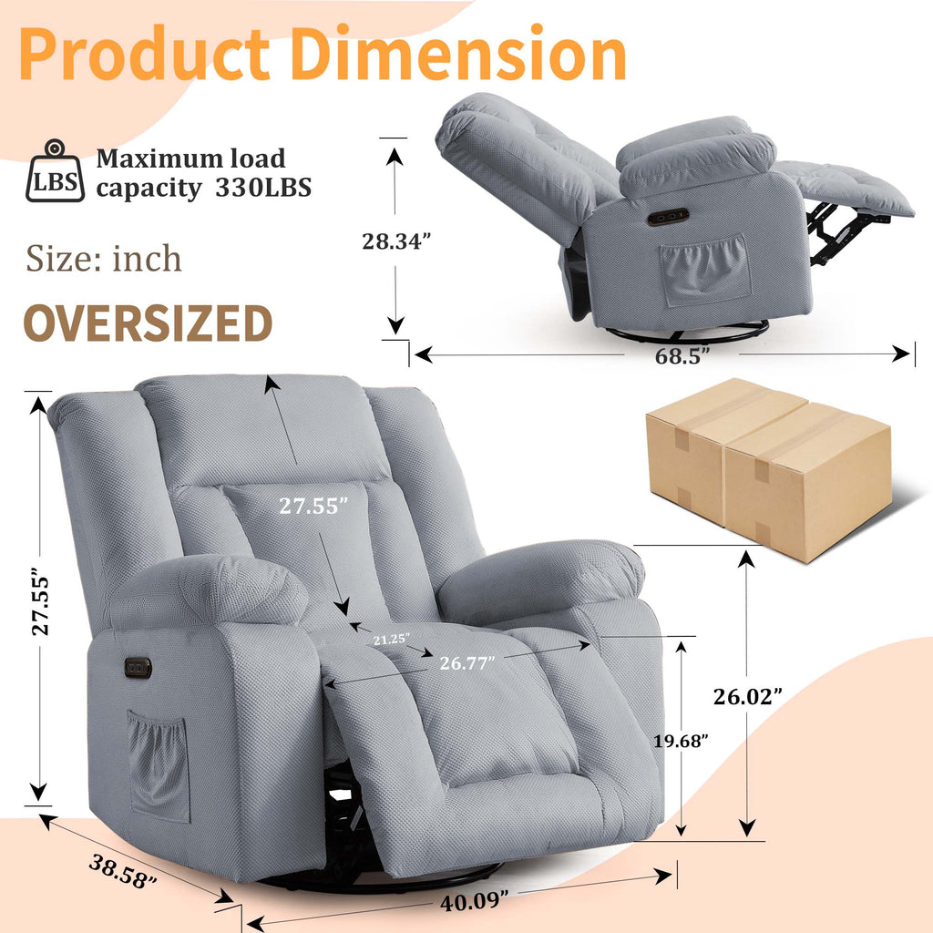 Oversized Power Recliner Chair