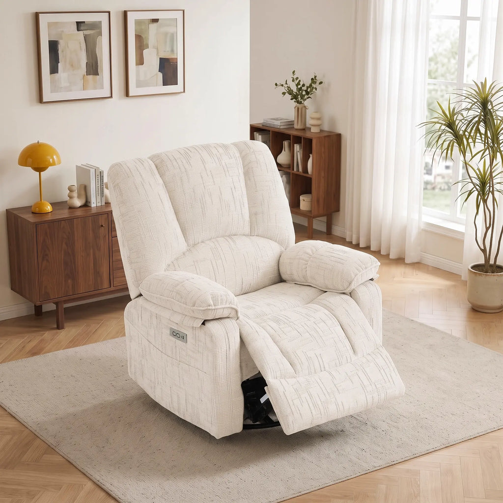 The Grid Power Swivel Glider Recliner