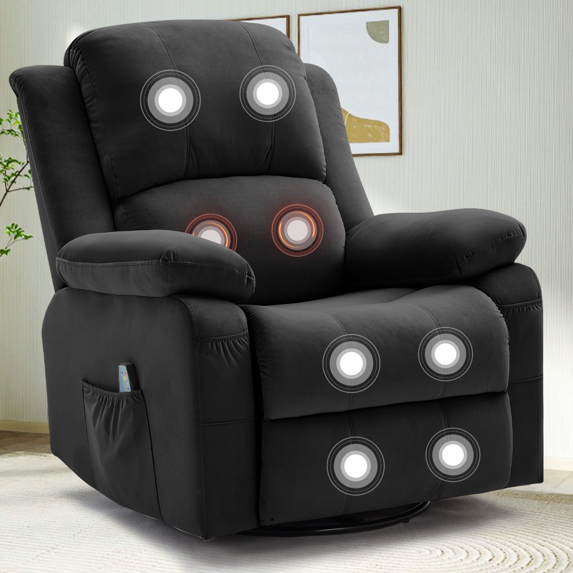 Korser Swivel Recliner Chair