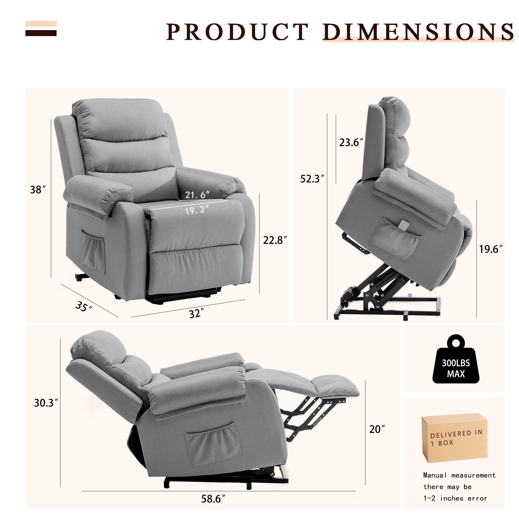 Korser Recliner Chair for Adults