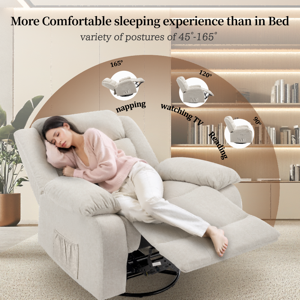 Korser Oversized Manual Swivel Rocker
