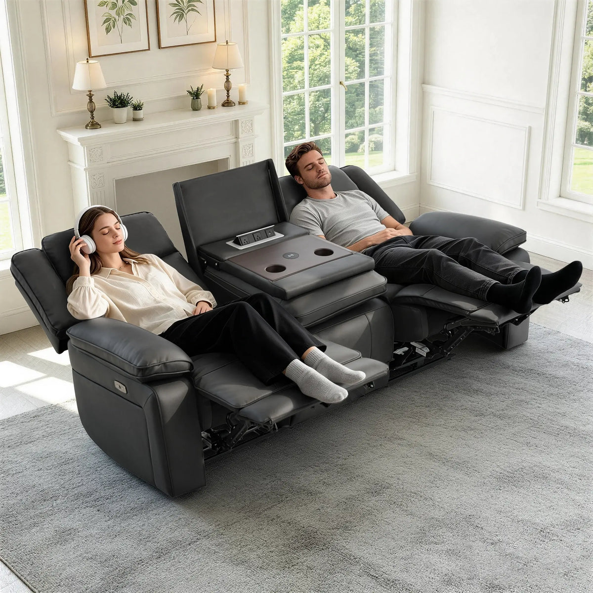 The Amberglow Zero Gravity Power Sofa