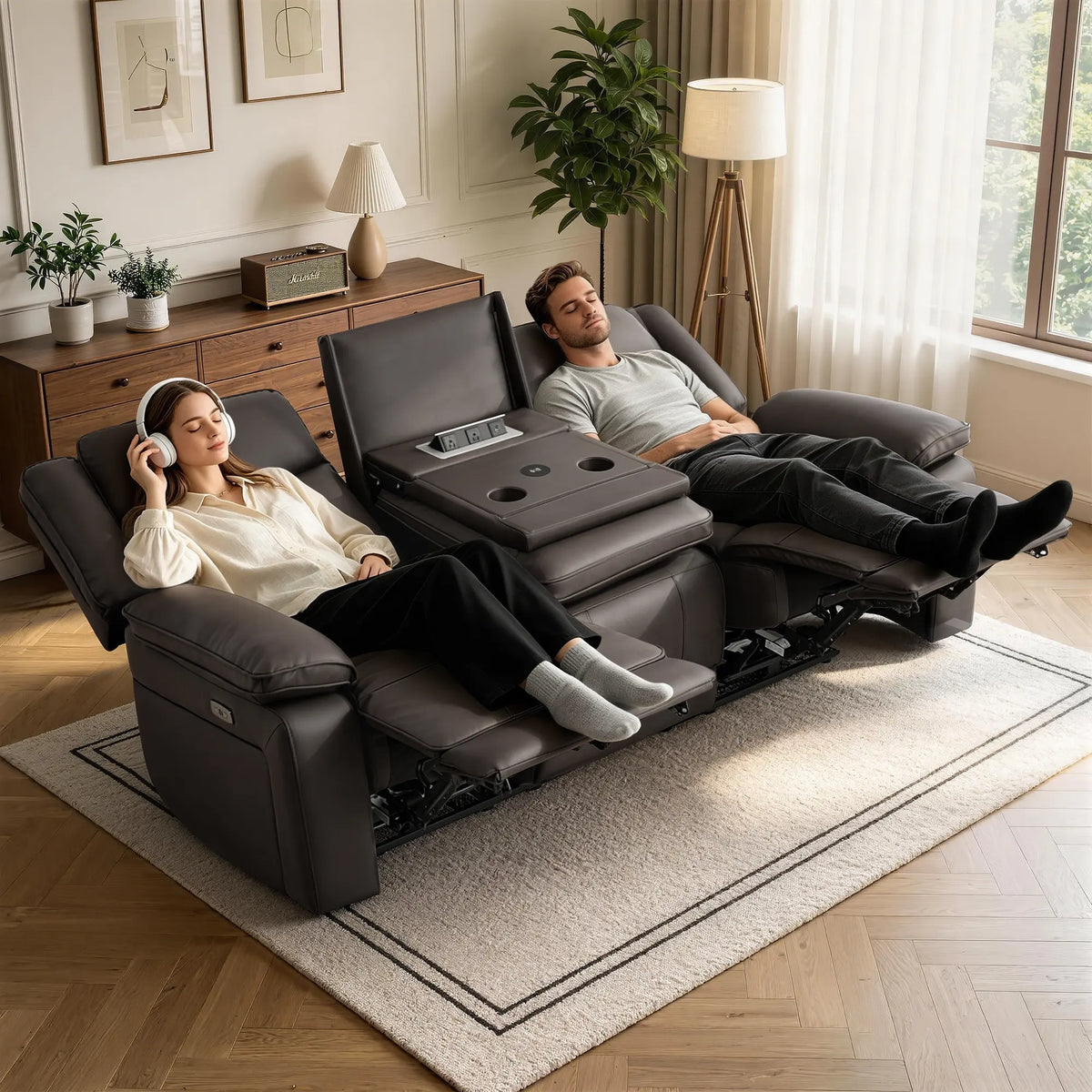 The Amberglow Zero Gravity Power Sofa
