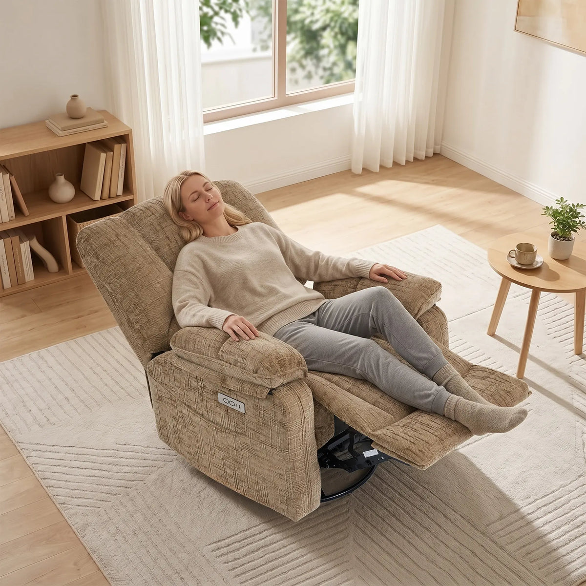 The Grid Power Swivel Glider Recliner
