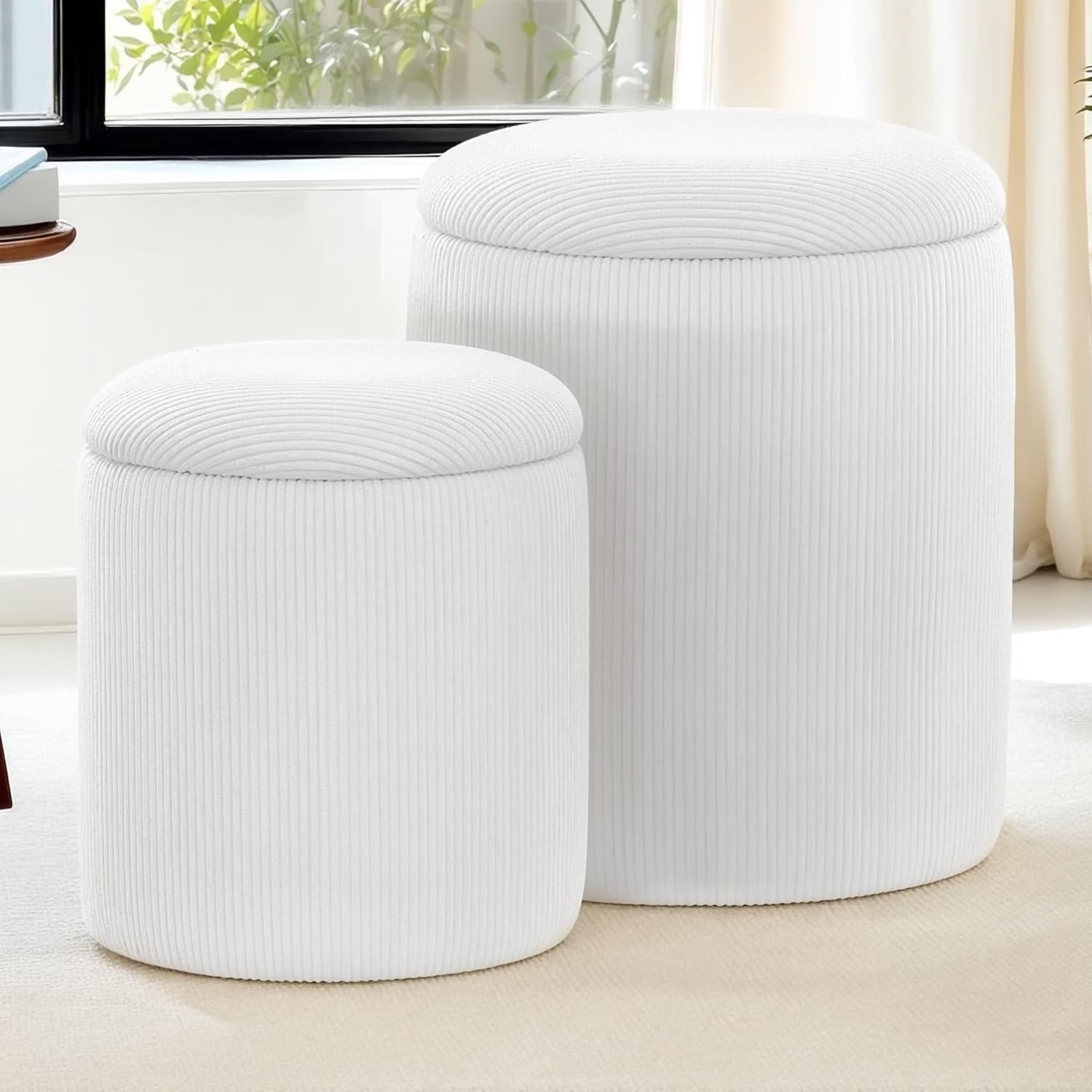 KORSER Round Ottoman