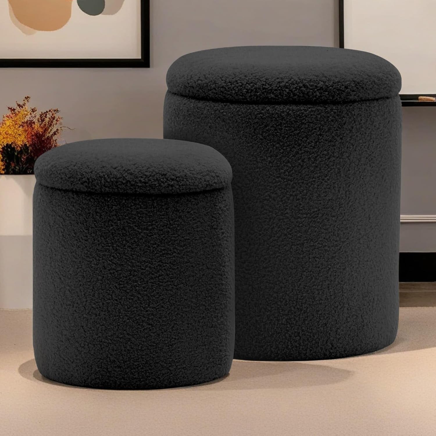KORSER Round Ottoman