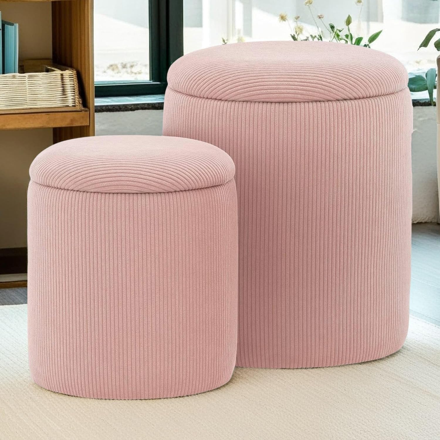 KORSER Round Ottoman