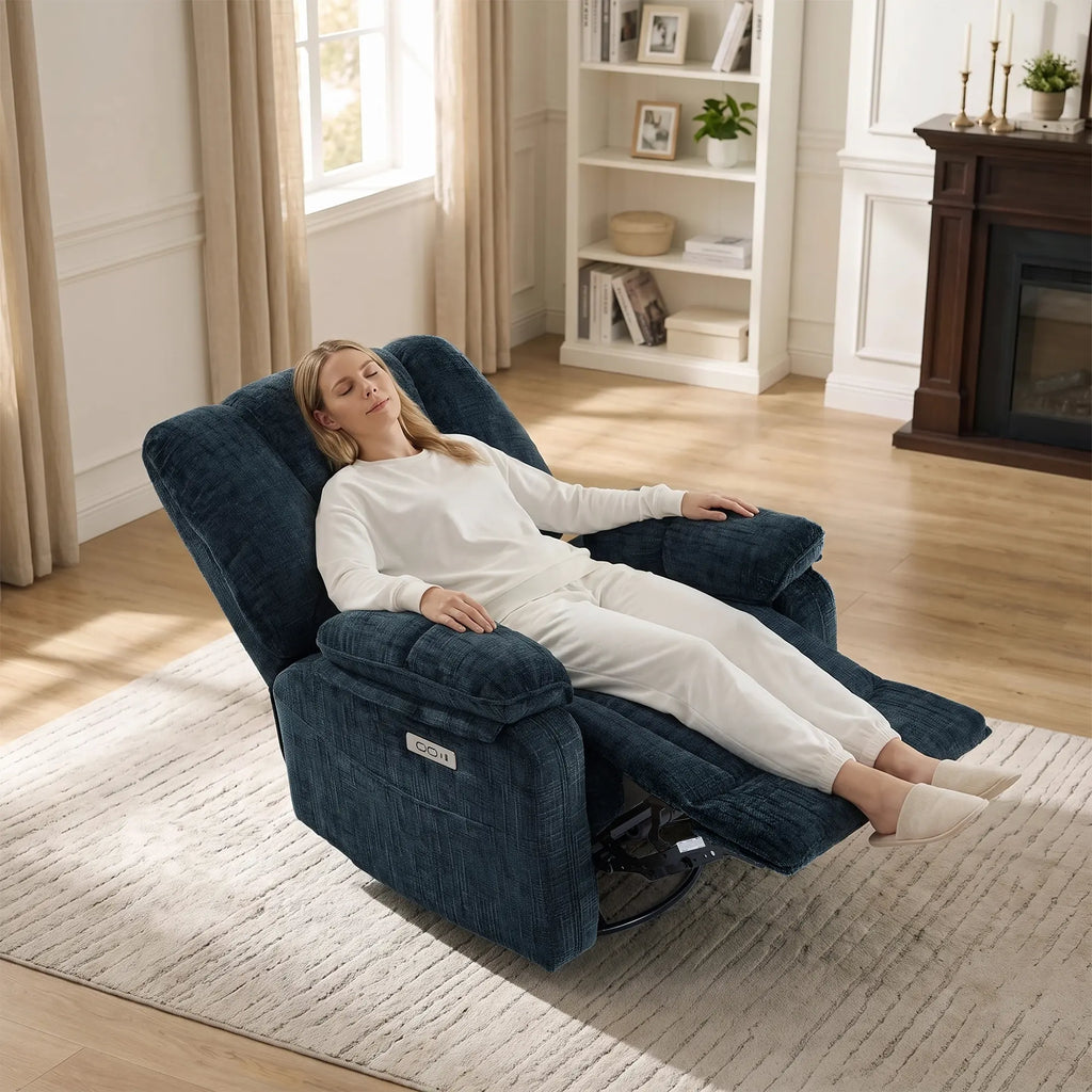 The Grid Power Swivel Glider Recliner